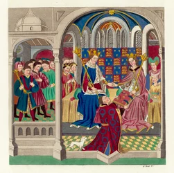 King Henry VI and his court