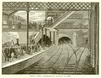 Kings Cross Underground Station in 1868