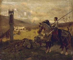 Knights before a Wayside Shrine
