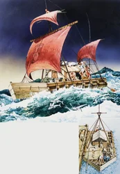 Kon-Tiki on Its Epic Voyage