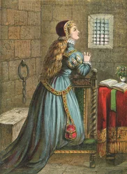 Lady Jane Grey praying