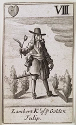 Lambert Simnel, Knight of the Golden Tulip, from a set of playing cards