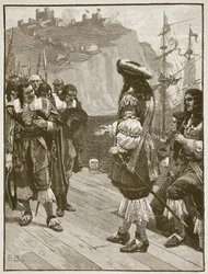 Landing of Charles II at Dover, 26th May 1660, illustration from Cassell