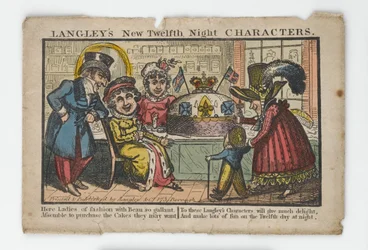 Langleys New Twelfth Night Characters Envelope, 1818