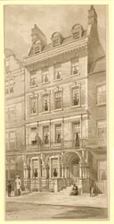 Last House in the Corner of Bedford Square and Adeline Street, London
