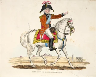 Lieutenant-General Sir Ralph Abercrombie, Illustration from An Historical Account of the Battle of Waterloo by William Mudford, 1816