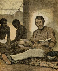 Livingstone Reading the Bible