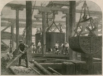 London, Chatham, and Dover Railway Bridgeworks at Blackfriars