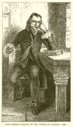 Lord George Gordon in the Tower of London, 1780