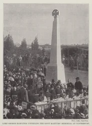 Lord George Hamilton unveiling the Kent Martyrs