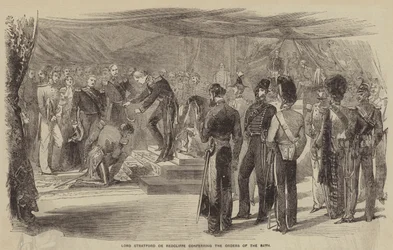 Lord Stratford de Redcliffe Conferring the Orders of the Bath