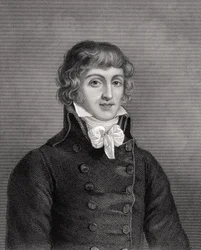 Louis Antonie Leon de Saint-Just, engraved by W.H. Mote, illustration from 