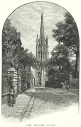 Louth: The Tower and Spire (engraving)