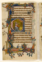 Isaiah Praying, Historiated Initial from the Macclesfield Psalter, Use of Sarum, East Anglia (c.1330)
