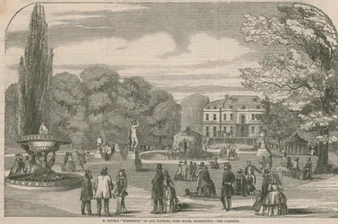 M Soyers Symposium of all nations, Gore House, Kensington - the gardens