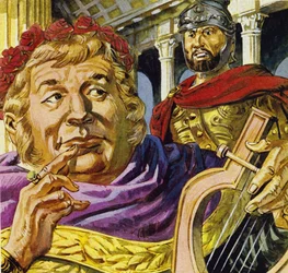 Mad emperor Nero asked Tigellinus to set fire to Rome