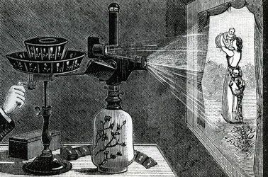 Magic Lantern projecting a maternal scene