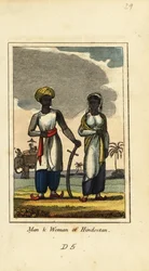 Man and woman of Hindostan or Hindustan