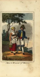 Man and woman of Murcia, Spain