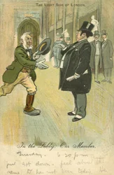 Man rushing to shake the hand of his MP