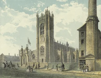 Manchester Cathedral, South West View