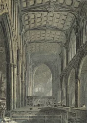 Manchester Cathedral, View from the West End of Nave