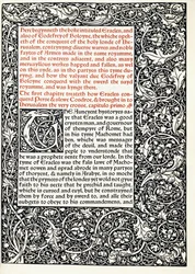 Manuscript with historiated initial G and full page-border, 1893