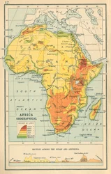 Map: Africa Orographical