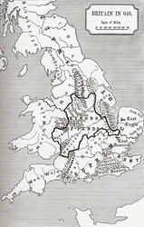 Map of Britain in 640, from The Northumbrian Kingdom in 