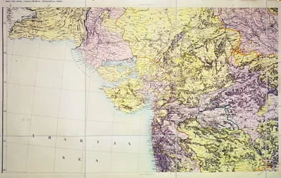 Map of Cutch and Bombay Presidency, India, 1898