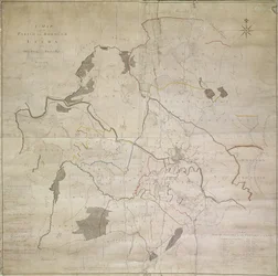 Map of Leeds, surveyed by John Tuke