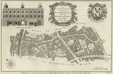 Map of Lime Street Ward, London