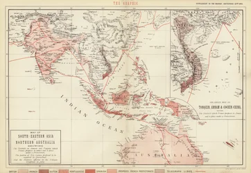 Map of South-Eastern Asia and Northern Australia