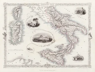 Map of Southern Italy
