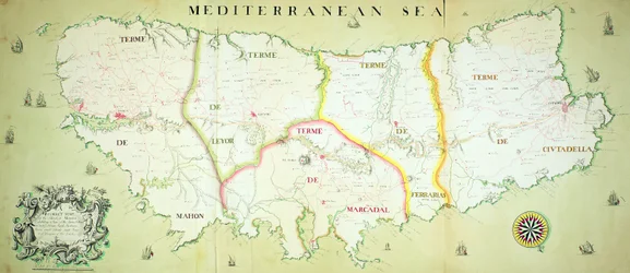 Map of the Island of Minorca, c.1740