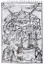 Map of the Island of Utopia, Book frontispiece