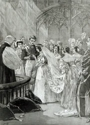 Marriage of Queen Victoria (1819-1901) and Prince Albert (1819-61) at St. James