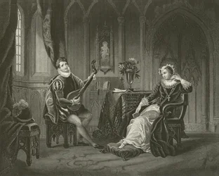 Mary Queen of Scots and her Secretary Chatelar