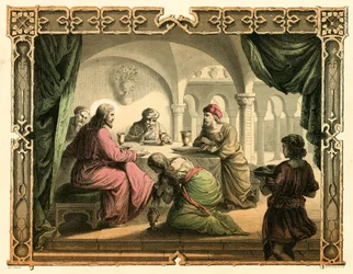 Mary anointing the feet of Jesus