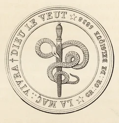 Masonic Seal, from “The History of Freemasonry, Volume III”, Published by Thomas C. Jack, London, 1883