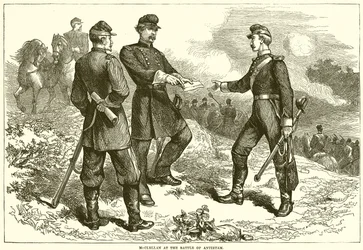 McClellan at the Battle of Antietam