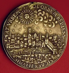 Medal commemorating the return of Charles I (1600-49) to the City of London following the Scottish Coronation, 1633