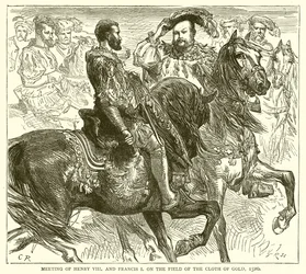 Meeting of Henry VIII and Francis I on the Field of the Cloth of Gold, 1520