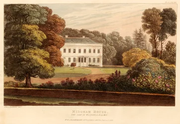 Midgham House, the Seat of W.S. Poyntz, Esq., M.P., pub. 1826