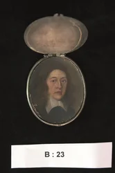 Miniature of Henry Cromwell, Lord Lieutenant of Ireland, c.1655-59