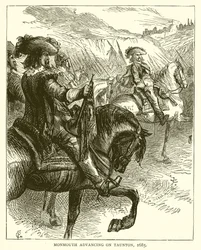 Monmouth advancing on Taunton, 1685