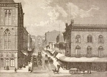 Montgomery Street, San Francisco in the 1880s