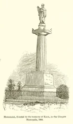 Monument, Erected to the Memory of Knox, in the Glasgow Necropolis, 1825