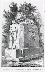 Monument to John Jackson in Brompton Cemetery
