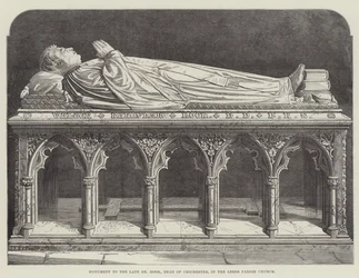 Monument to the late Dr Hook, Dean of Chichester, in the Leeds Parish Church